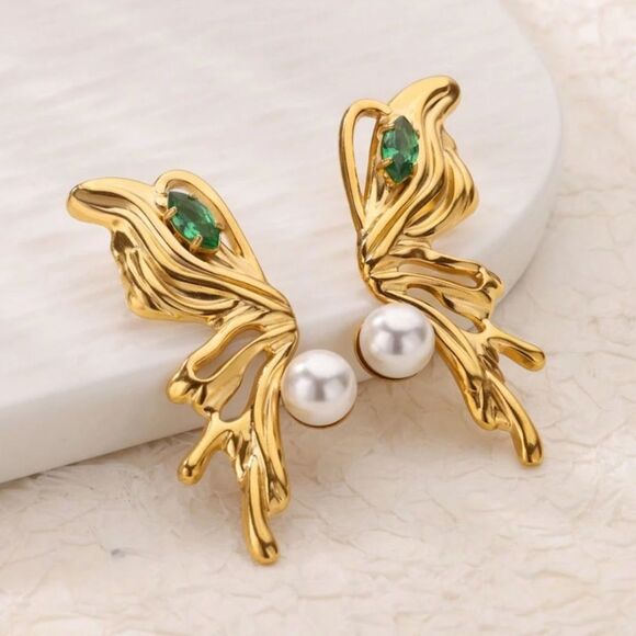 Anthropologie Jewelry - Butterfly Earrings N886